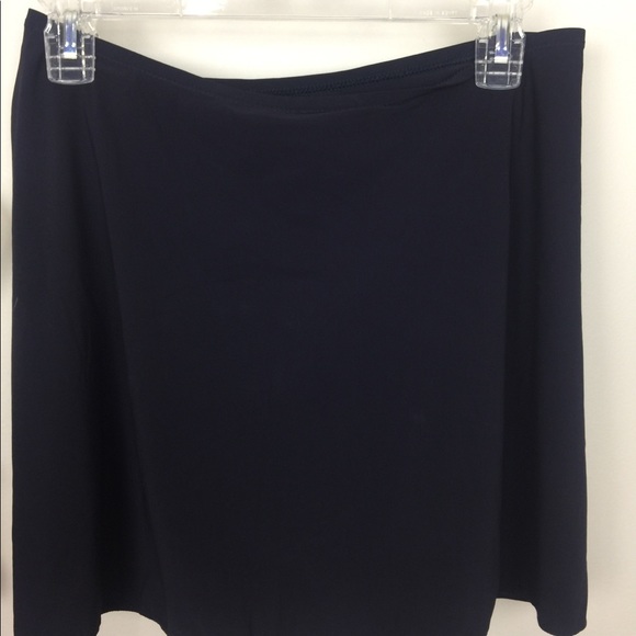 GOTTEX 1 pc Navy Bathing Suit 6 w/ Pull-on Skirt - Picture 4 of 4